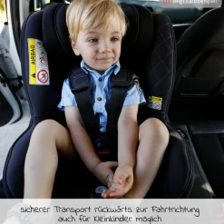 Reboarder-Kindersitz Sperber-Fix 61 61 cm - 105 cm / 1 Jahr bis 4 Jahre mit Isofix - Atlantic Blue - Kollektion 2025