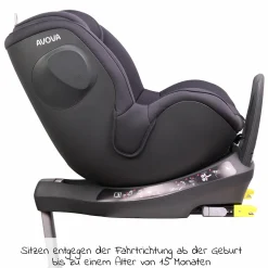 Reboarder-Kindersitz Sperber-Fix i-Size 40 cm - 105 cm / ab der Geburt bis 4 Jahre mit Isofix - Koala Grey - Kollektion 2025