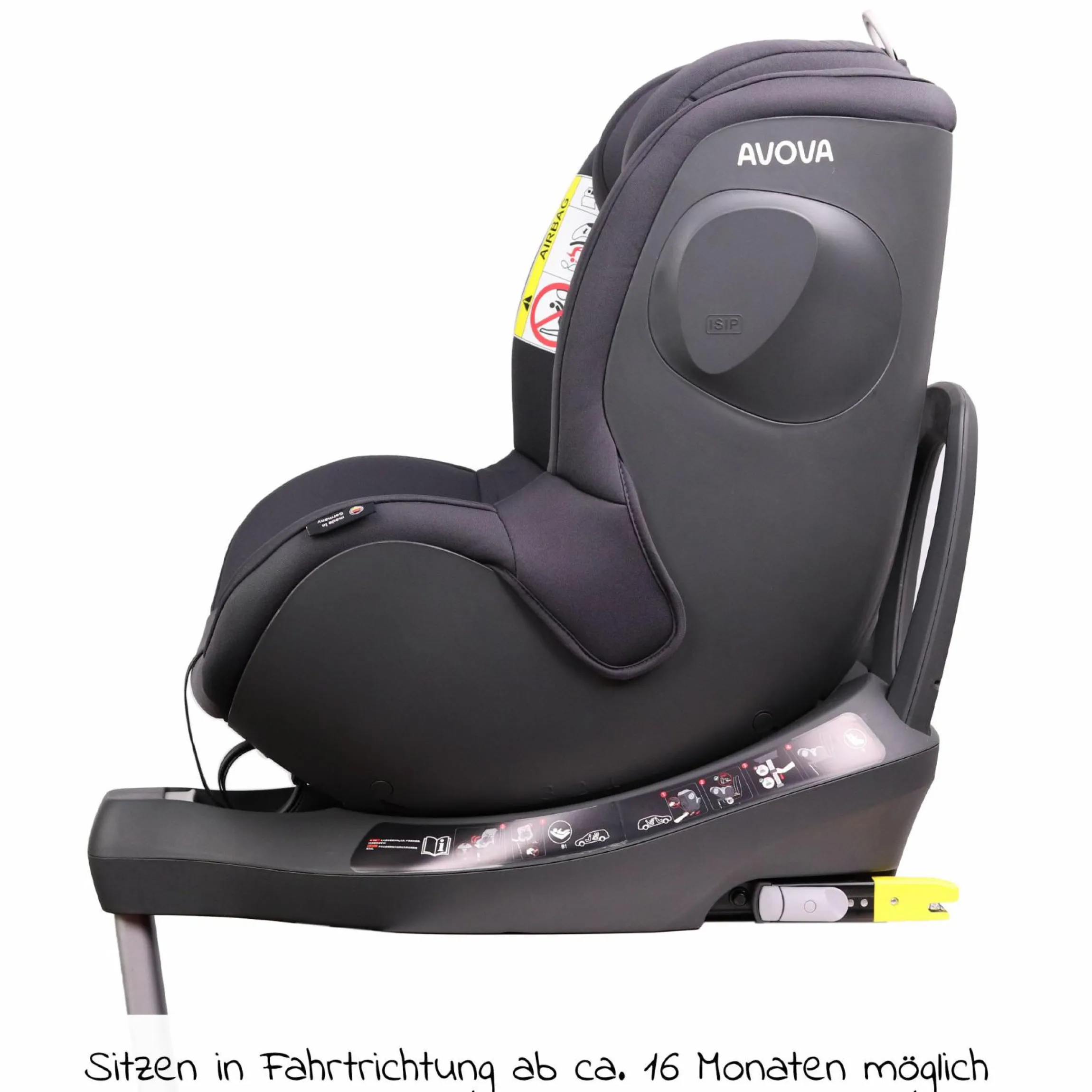 Reboarder-Kindersitz Sperber-Fix i-Size 40 cm - 105 cm / ab der Geburt bis 4 Jahre mit Isofix - Koala Grey - Kollektion 2025