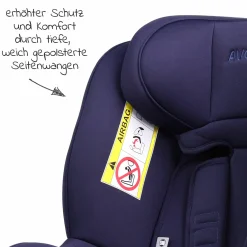 Reboarder-Kindersitz Sperber-Fix i-Size 40 cm - 105 cm / ab der Geburt bis 4 Jahre mit Isofix - Atlantic Blue - Kollektion 2025