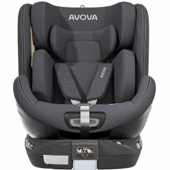 Reboarder-Kindersitz Swan-Fix i-Size ab Geburt bis 7 Jahre (40 cm -125 cm) inkl. Isofix-Basis - Koala Grey