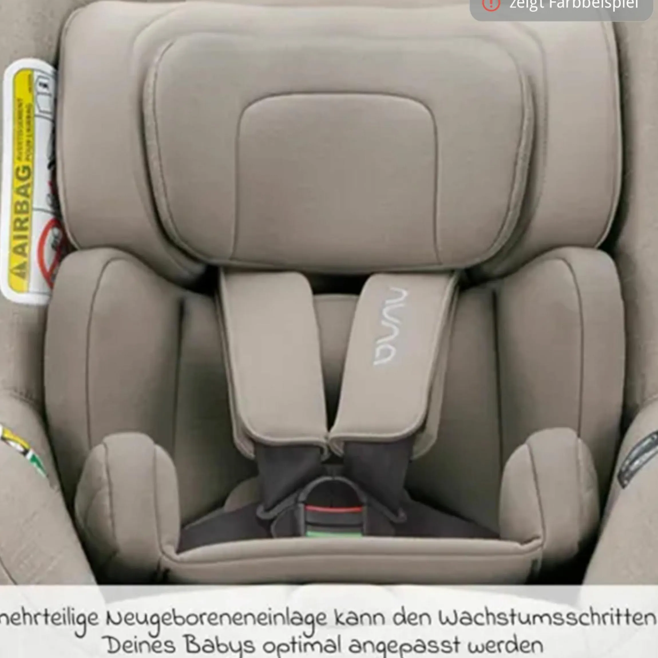 Reboarder-Kindersitz TODL next i-Size 360° drehbar ab Geburt bis 4 Jahre (40 cm - 105 cm) inkl. Sitzverkleinerer - Thunder - Kollektion 2025
