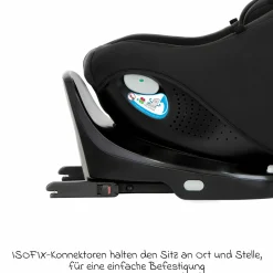 Reboarder-Kindersitz Turn2Me DLX i-Size ab Geburt - 4 Jahre (40 cm - 105 cm) inkl. Isofix-Basis - Midnight - Kollektion 2025