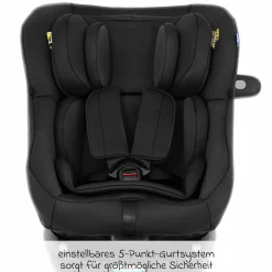 Reboarder-Kindersitz Turn2Me DLX i-Size ab Geburt - 4 Jahre (40 cm - 105 cm) inkl. Isofix-Basis - Midnight - Kollektion 2025