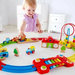 Regenbogen-Puzzle Eisenbahnset
