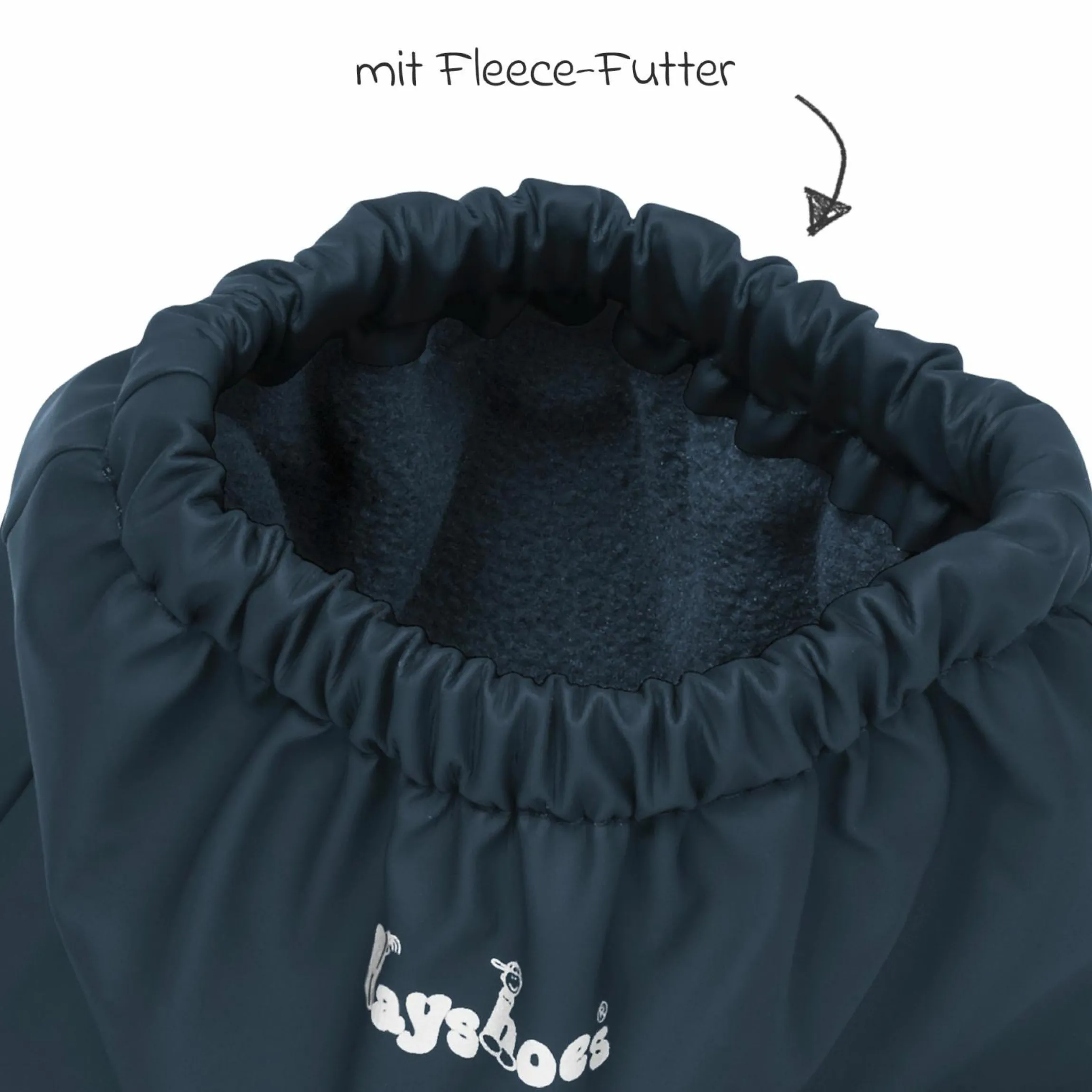 Regenfüßlinge mit Fleecefutter - Marine - Gr. M