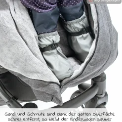 Regenfüßlinge Overshoes, wasserdicht und winddicht, mit Gummizug - Grau