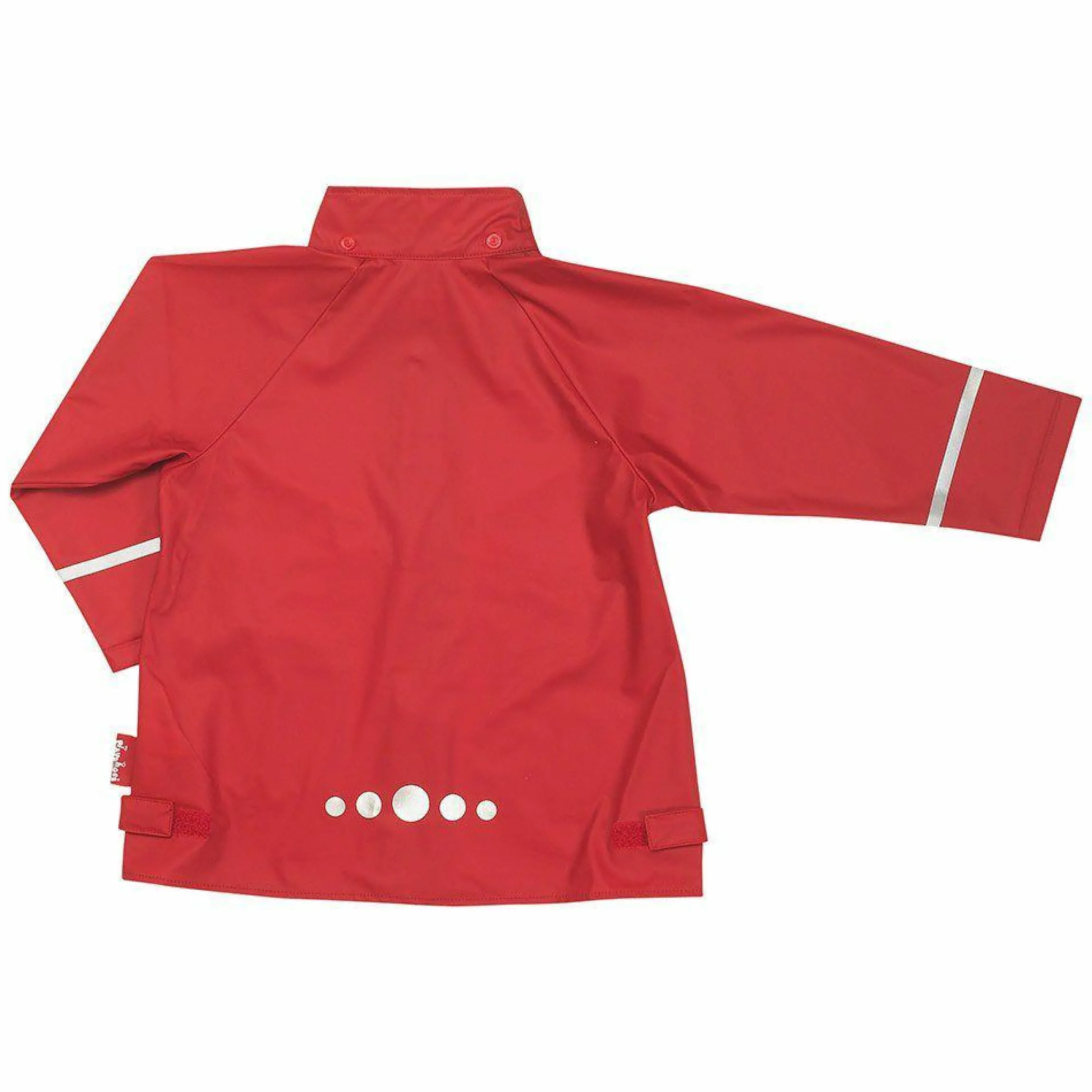 Regen-Jacke mit Reflektoren - Rot - Gr. 92