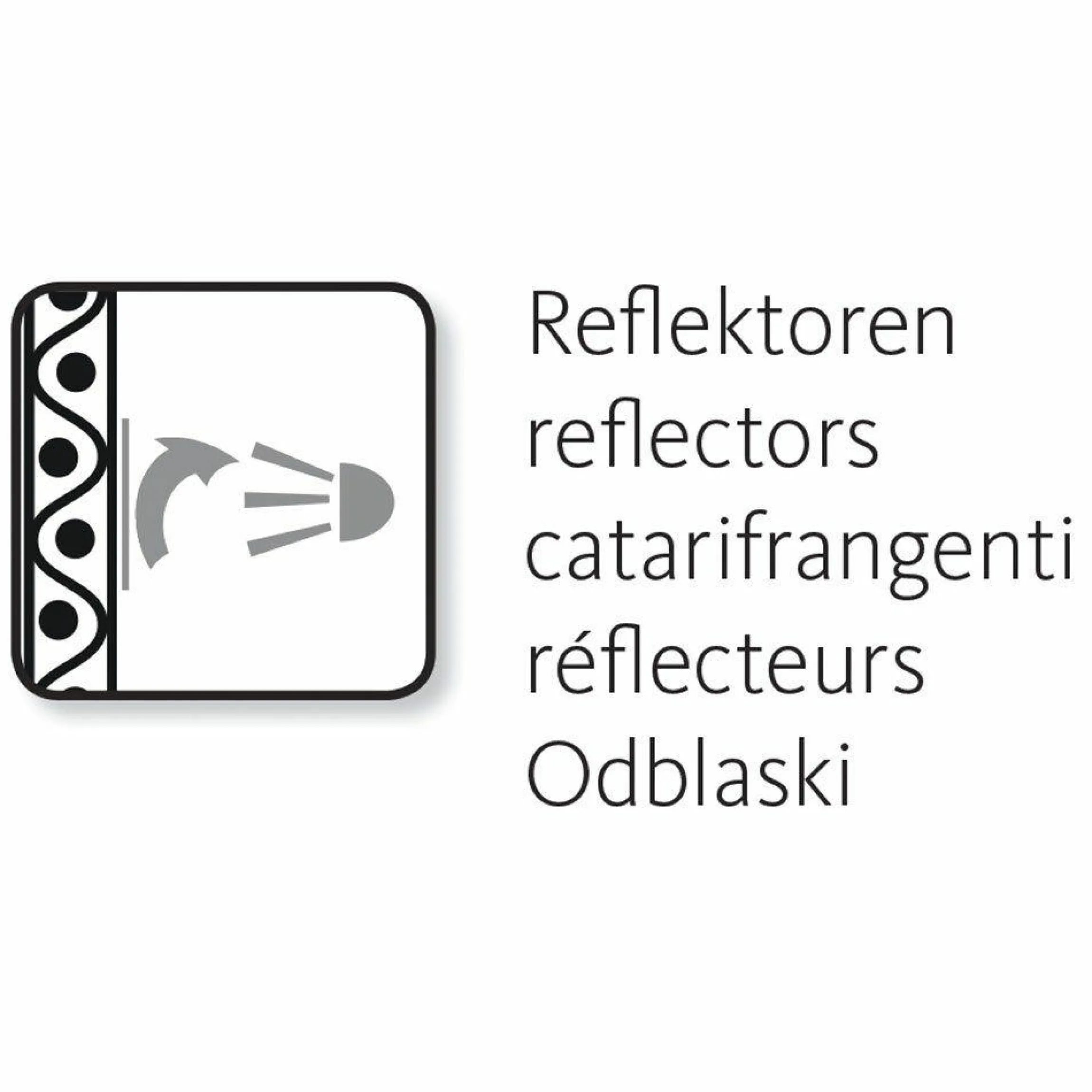 Regen-Jacke mit Reflektoren - Marine - Gr. 86