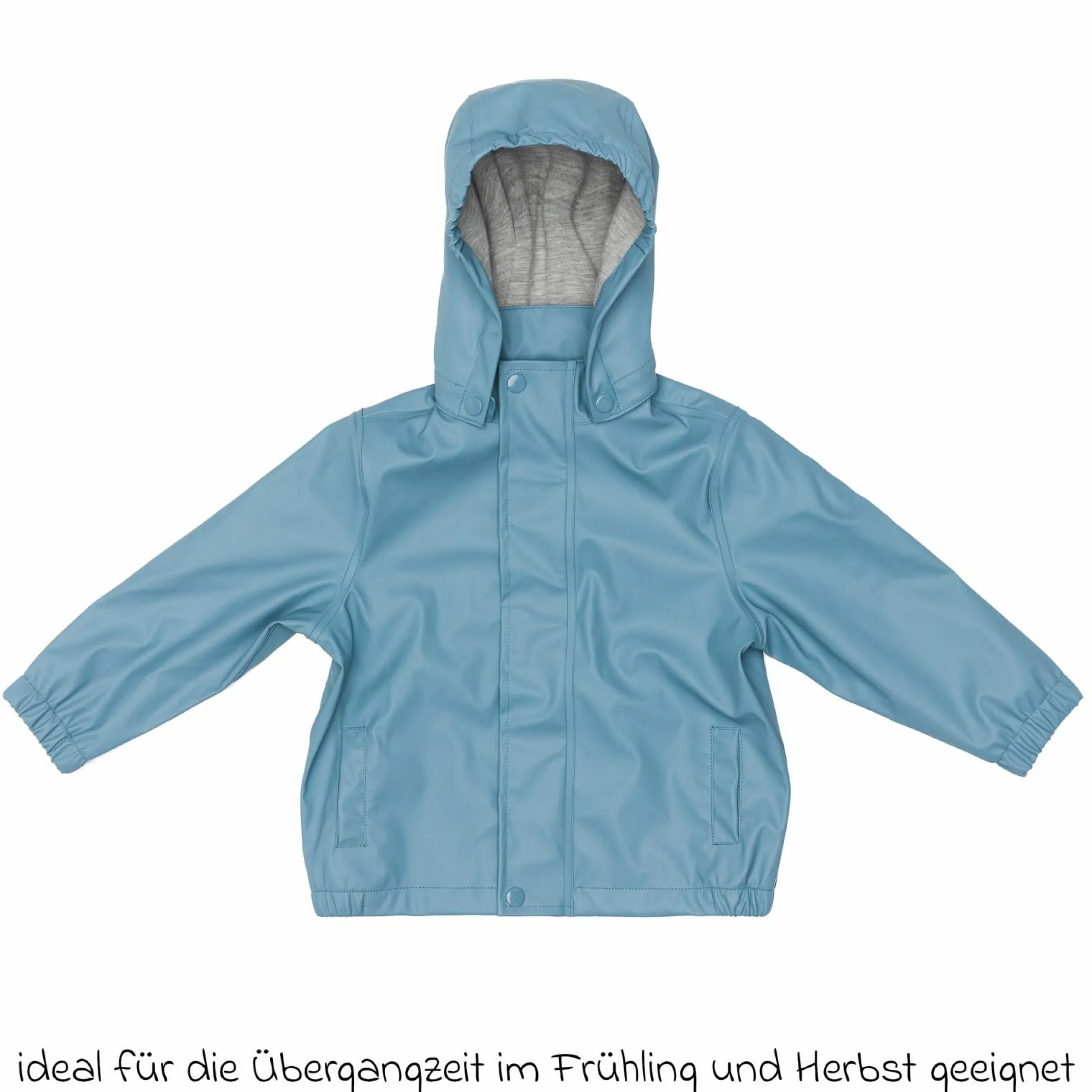 Regenjacke windicht, wasserabweisend, atmungsaktiv mit Kapuze und versiegelten Nähten - Blau - Gr. 98/104