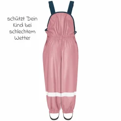 Regen-Latzhose - Rosa - Gr. 92