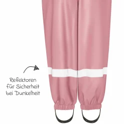 Regen-Latzhose mit Fleecefutter - Rosa - Gr. 92