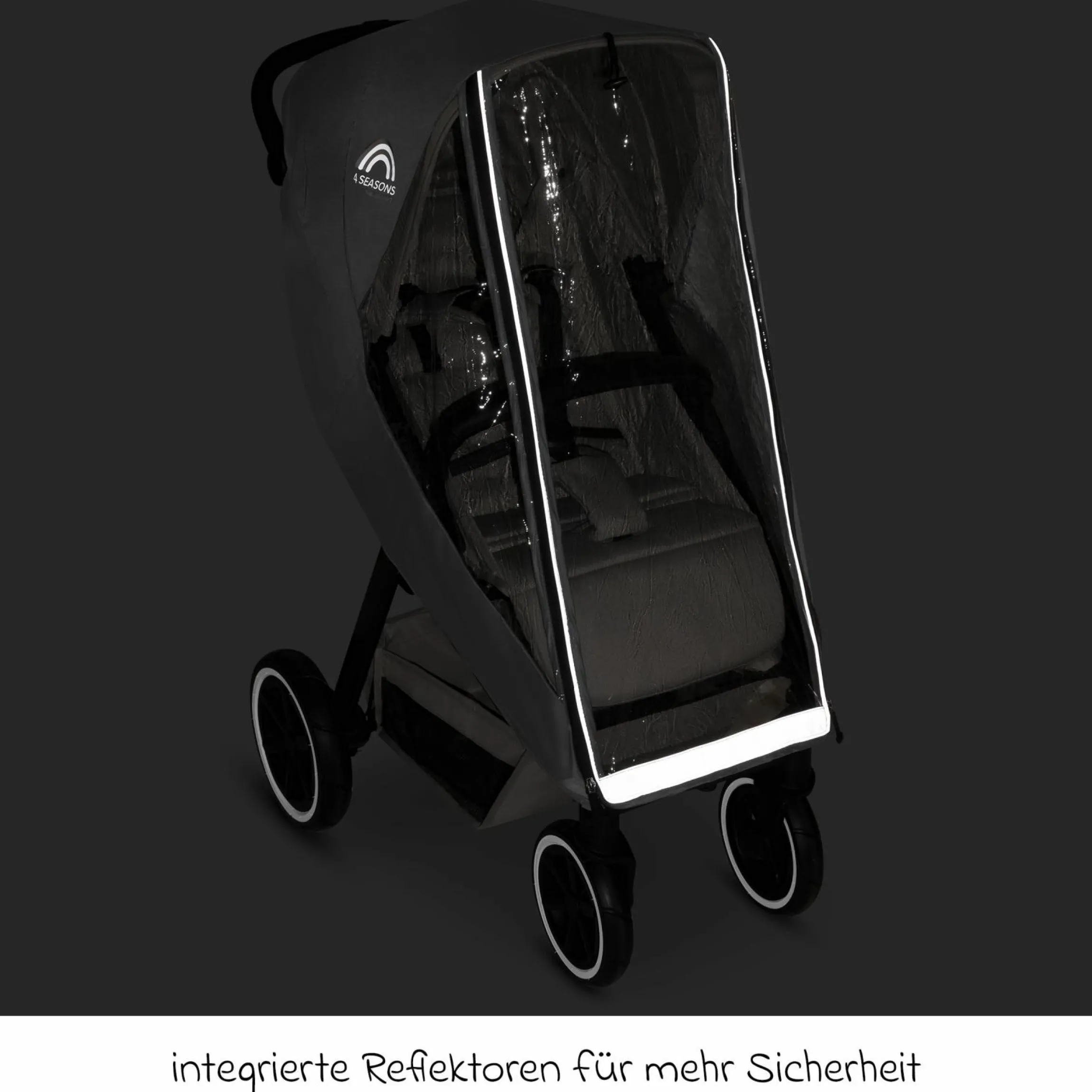 Regenschutz 4 Seasons Sport für Buggys - Grey - Kollektion 2025