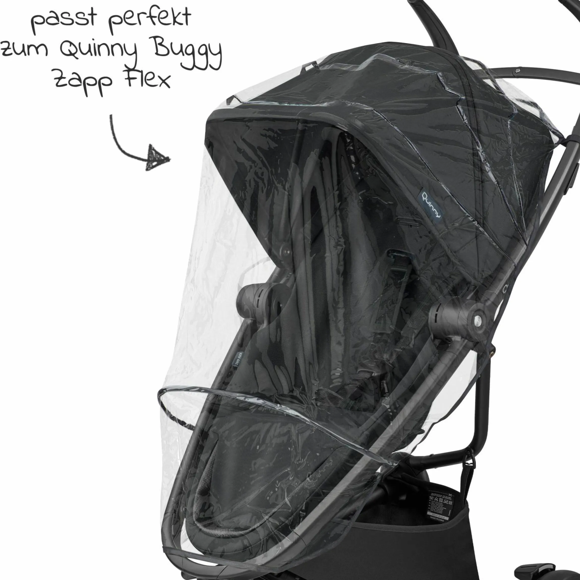 Regenschutz für Buggy Zapp Flex - Frost - Kollektion 2025