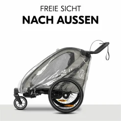 Regenschutz für Fahrradanhänger Bike N Walk Duo Raincover