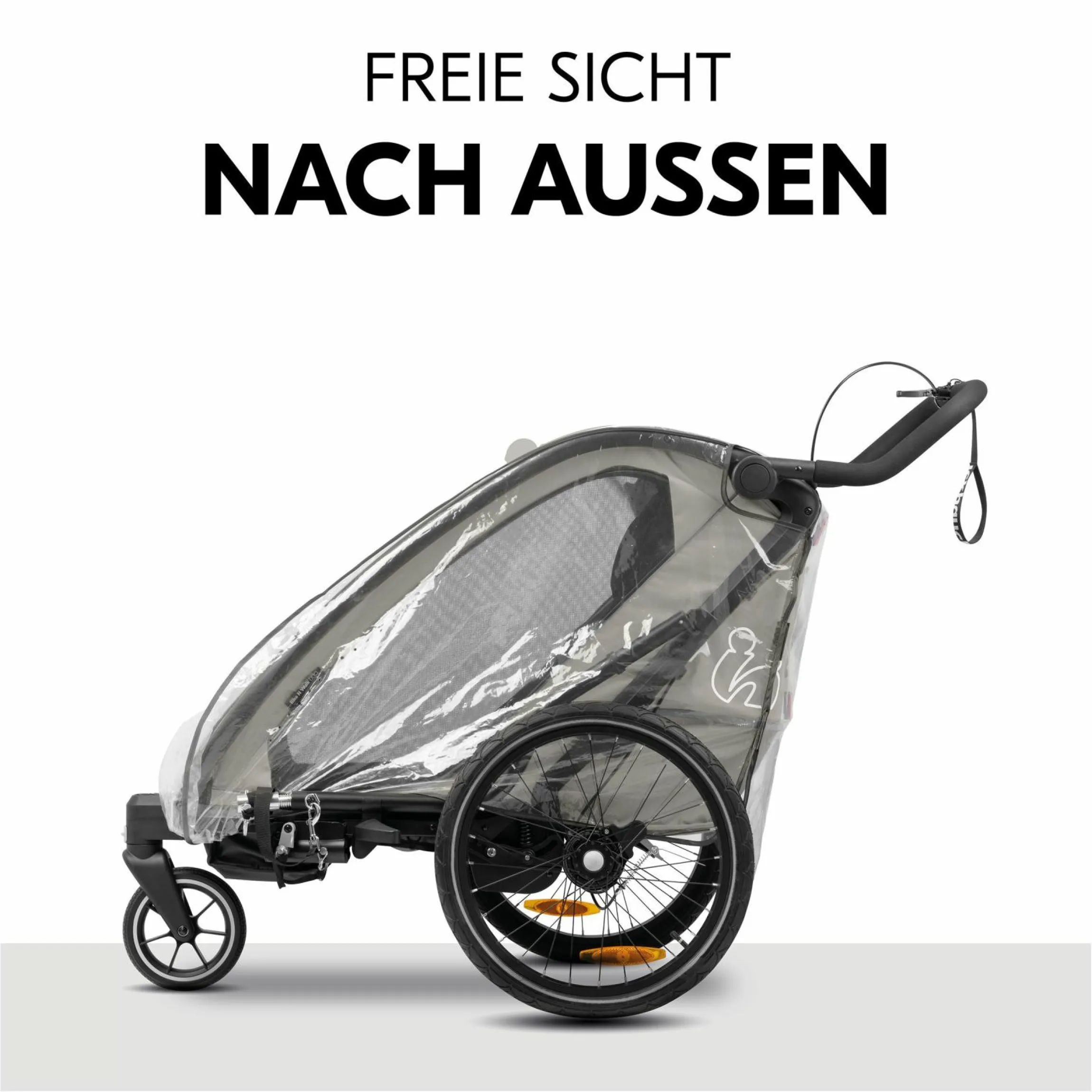 Regenschutz für Fahrradanhänger Bike N Walk Duo Raincover