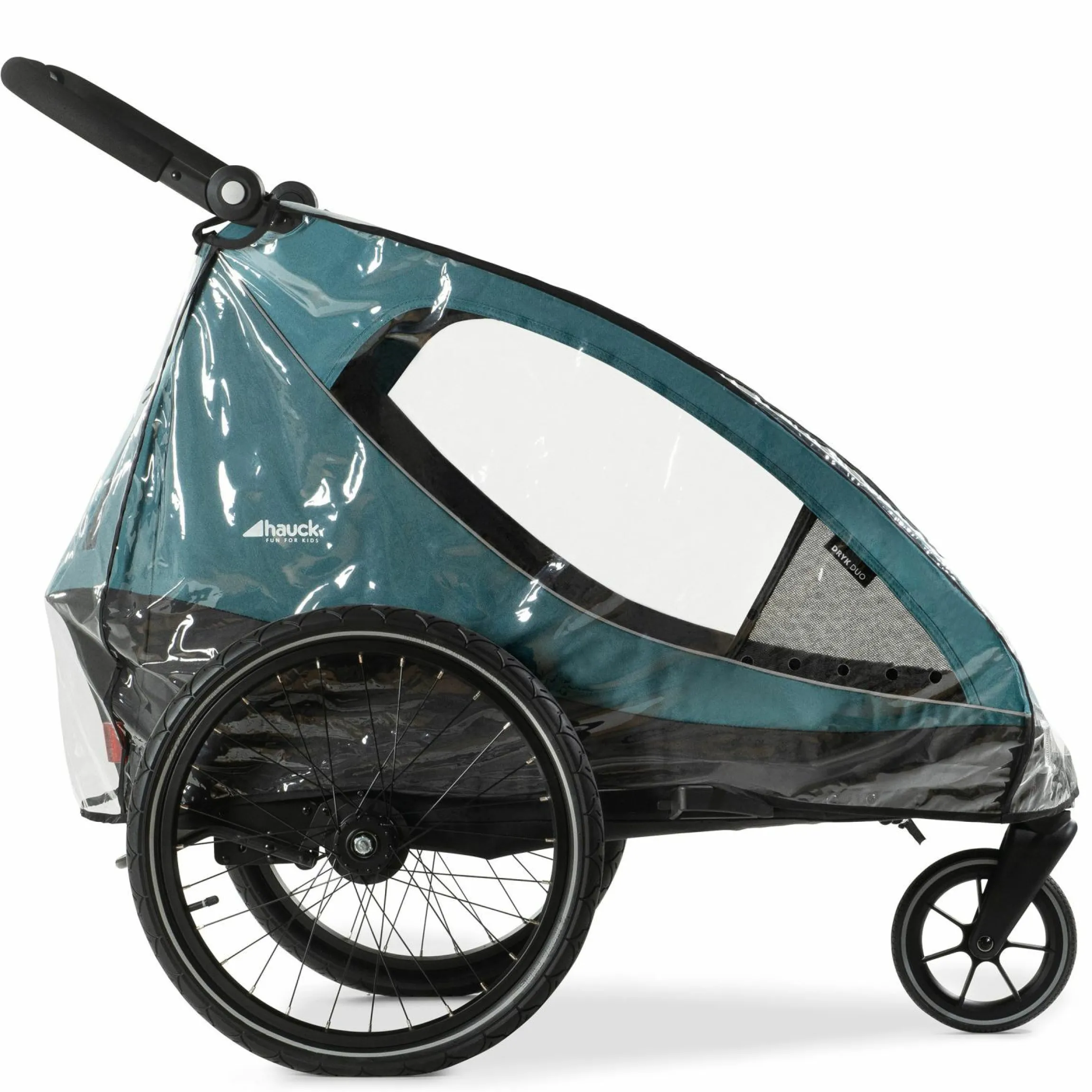 Regenschutz für Fahrradanhänger Dryk Duo Raincover