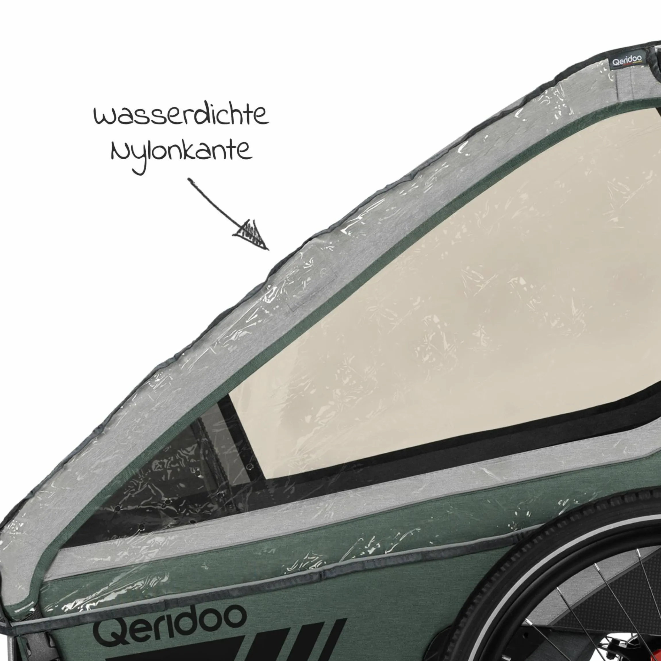 Regenschutz für Fahrradanhänger Kidgoo 1
