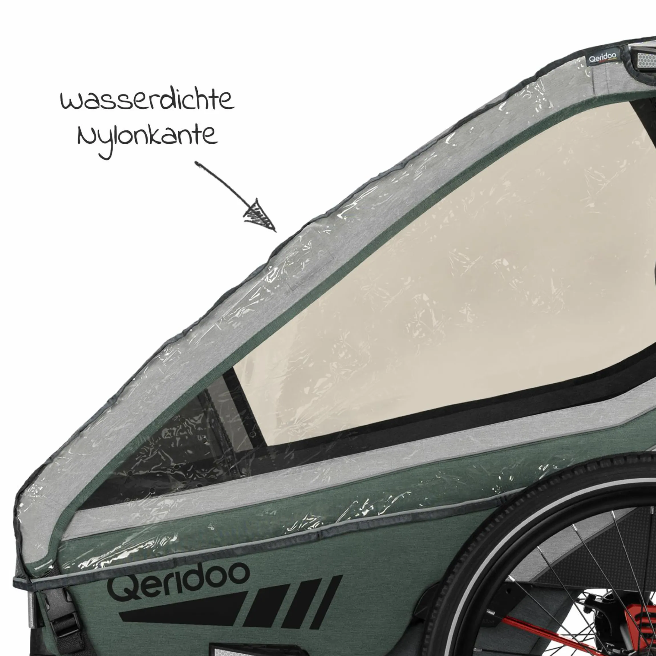 Regenschutz für Fahrradanhänger Kidgoo 2