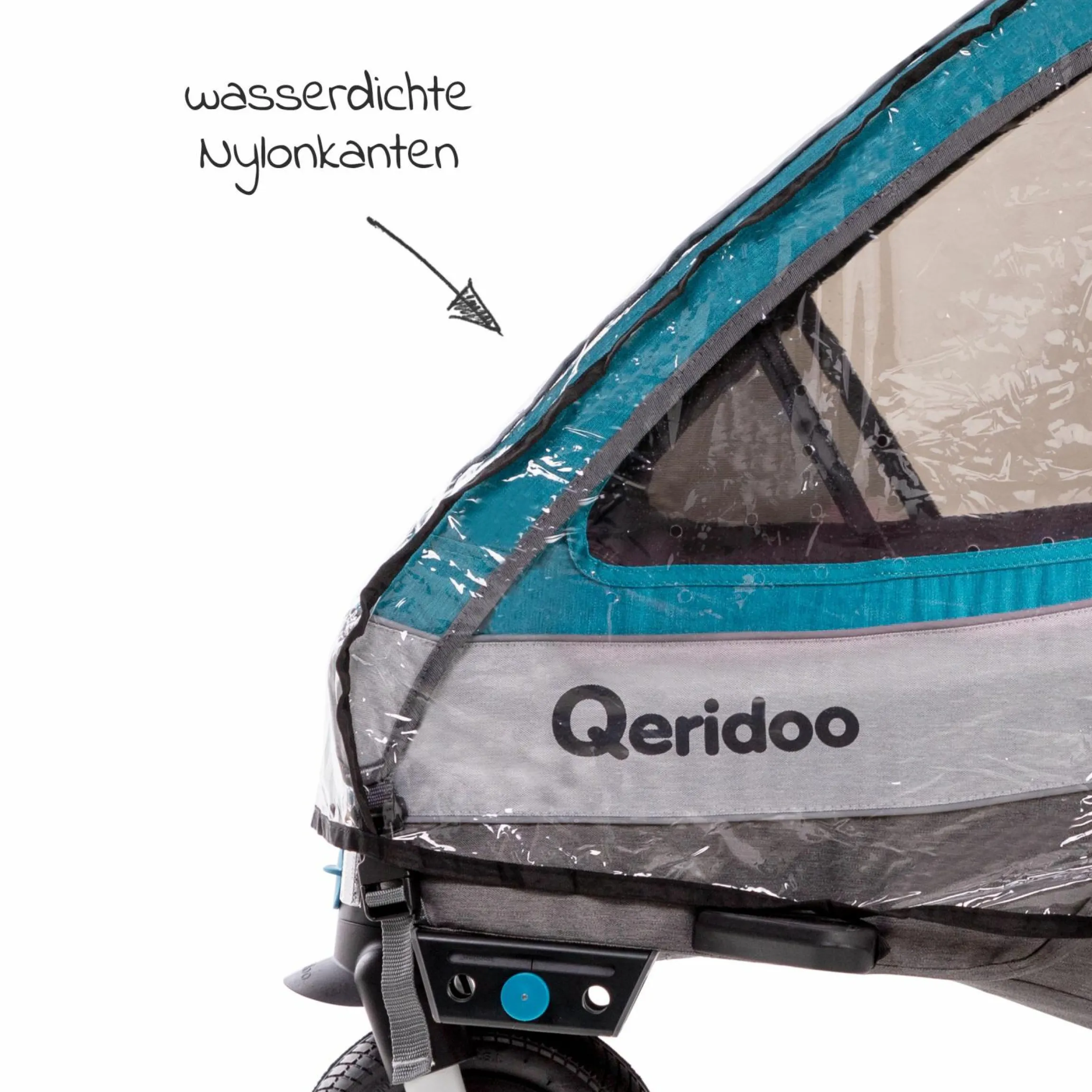 Regenschutz für Fahrradanhänger QUPA 2 / Sportrex 2