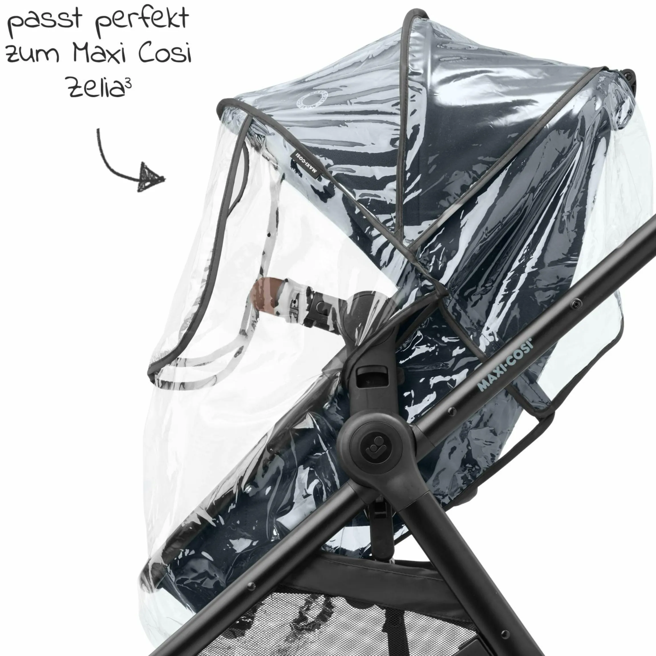 Regenschutz für Kinderwagen Zelia³ - Kollektion 2025