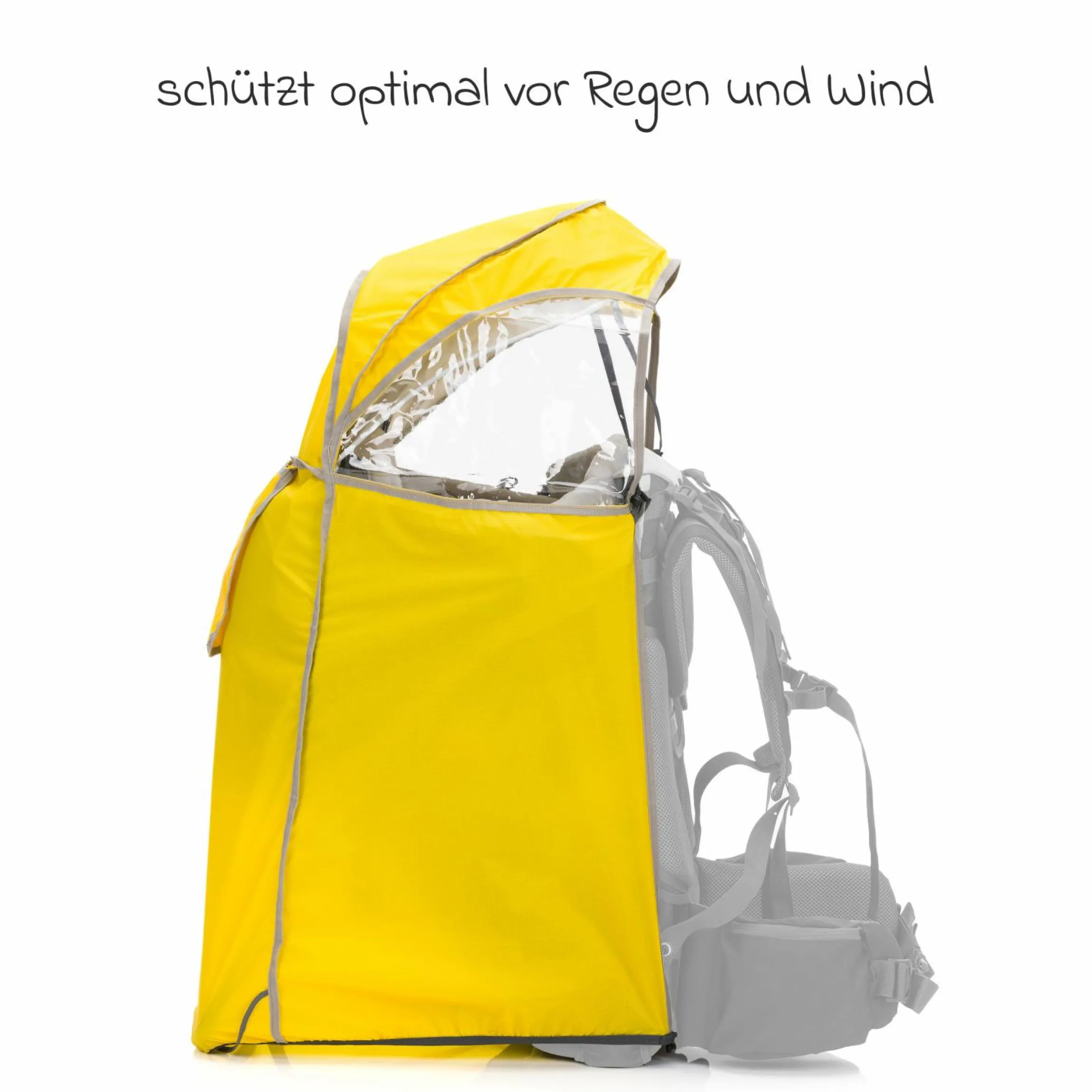 Regenschutz für Rückentrage Modell 18003+18004 - Gelb