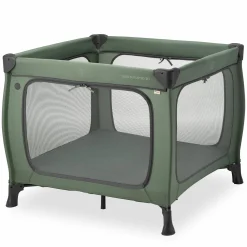 Reisebett & Laufgitter Sleep N Play SQ Set (mit Komfort-Matratze & seitlichem Einstieg) - Dark Green