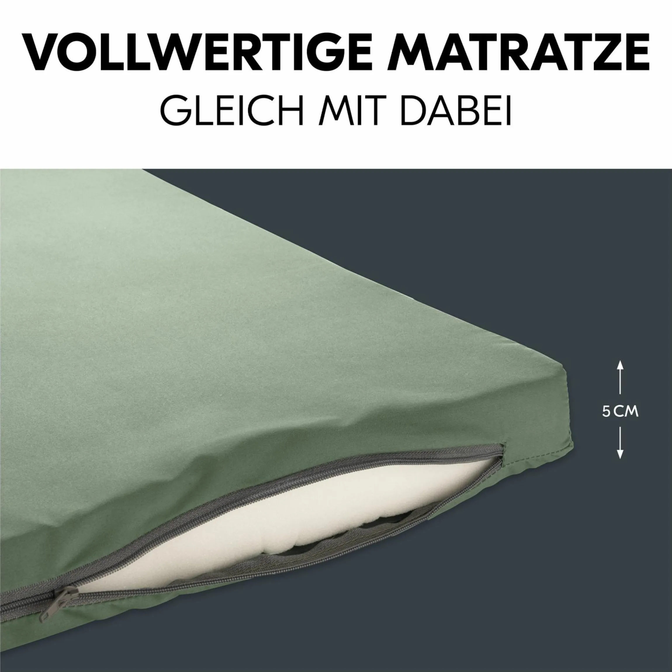 Reisebett & Laufgitter Sleep N Play SQ Set (mit Komfort-Matratze & seitlichem Einstieg) - Dark Green