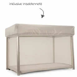 Reisebett PAAL ab Geburt - 15 kg klappbar inkl. Matratze, Tragetasche & Insektenschutz - Biscotti - Kollektion 2025