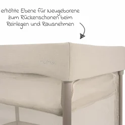 Reisebett PAAL ab Geburt - 15 kg klappbar inkl. Matratze, Tragetasche & Insektenschutz - Biscotti - Kollektion 2025