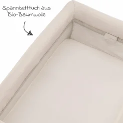 Reisebett PAAL ab Geburt - 15 kg klappbar inkl. Matratze, Tragetasche & Insektenschutz - Biscotti - Kollektion 2025