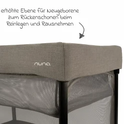 Reisebett PAAL ab Geburt - 15 kg klappbar inkl. Matratze, Tragetasche & Insektenschutz - Granite - Kollektion 2025