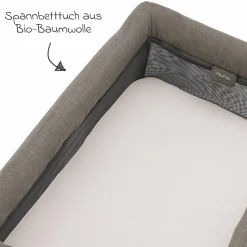 Reisebett PAAL ab Geburt - 15 kg klappbar inkl. Matratze, Tragetasche & Insektenschutz - Granite - Kollektion 2025