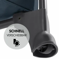 Reisebett Play N Relax Center mit Wickelauflage, höhenverstellbar und seitlichem Einstieg - Dark Blue