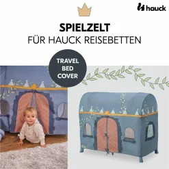 Reisebett Set Dream N Play Plus inkl. Spielzelt, Alvi Reisebett-Matratze & Insektenschutz - Dusty Cork / Palace