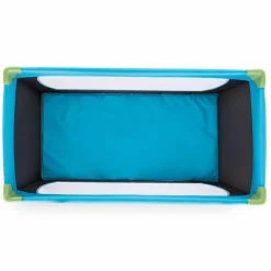 Reisebett Set Dream'n Play - mit Alvi Reisebett Matratze Komfort (schadstoffgeprüft, faltbar, 6 cm Höhe) - Waterblue