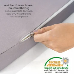 Reisebett Set Dream'n Play inkl. Alvi Reisebett Matratze & Insektenschutz - Beige