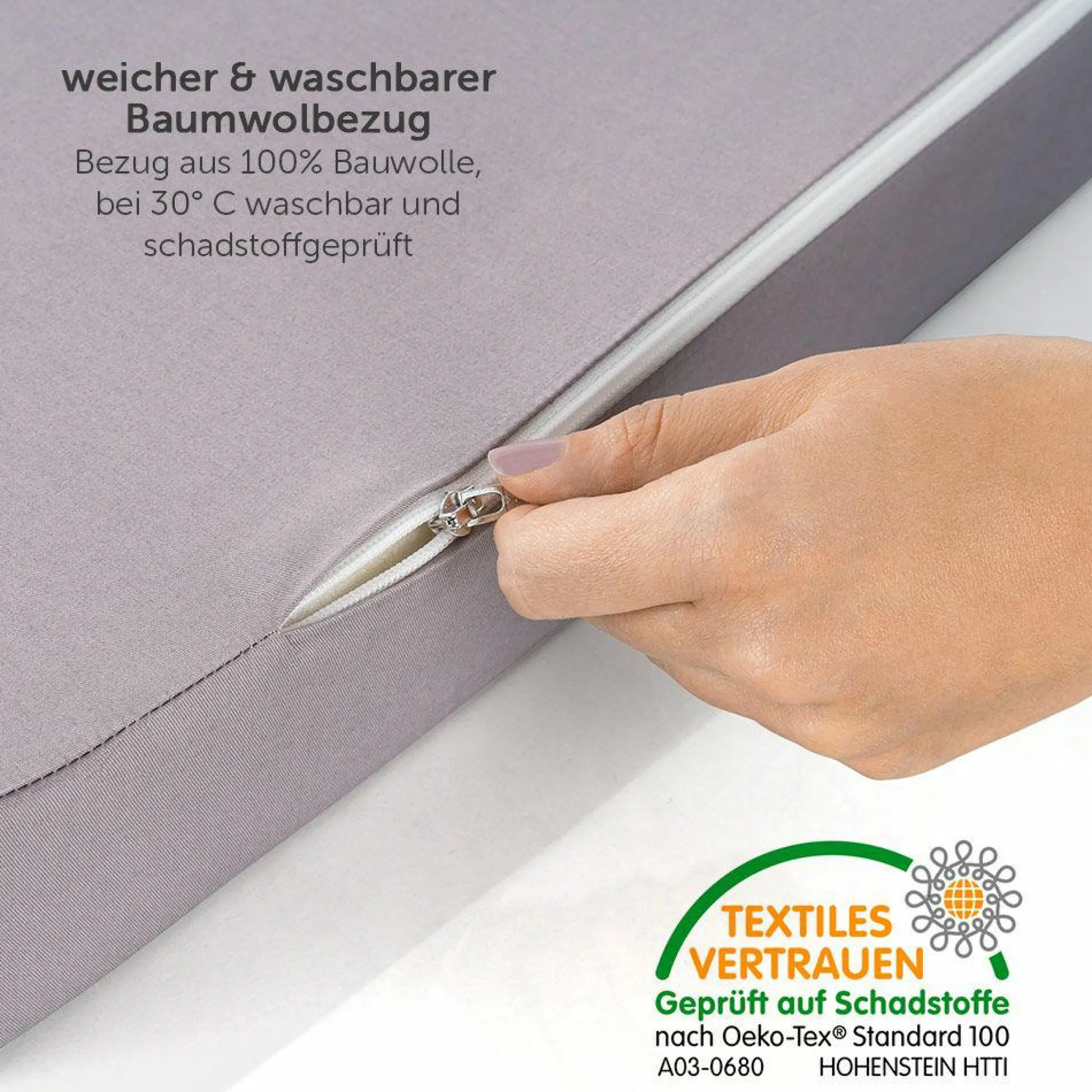 Reisebett Set Dream'n Play inkl. Alvi Reisebett Matratze & Insektenschutz - Beige