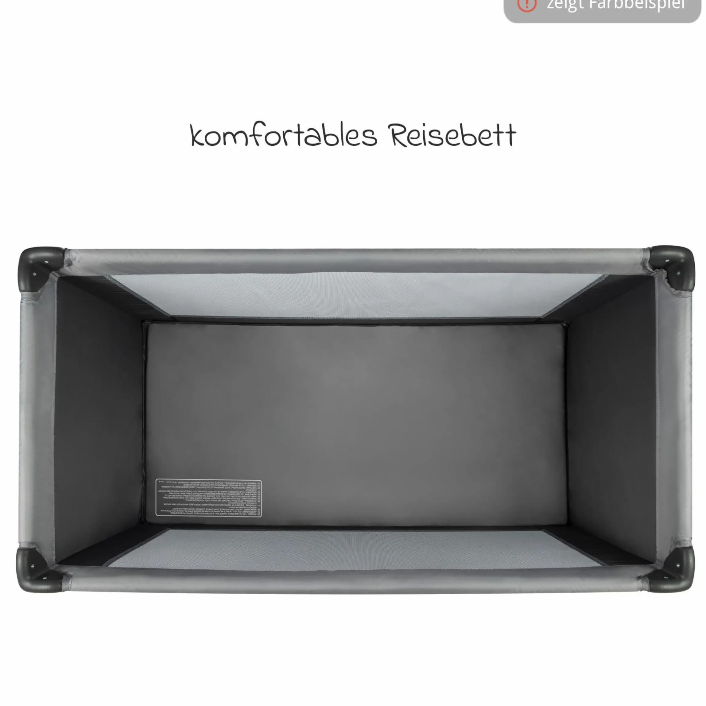 Reisebett Set Soft Dreams ab Geburt bis 15 kg mit Alvi Reisebett-Matratze, Insektenschutz & Transporttasche - Navy Blue