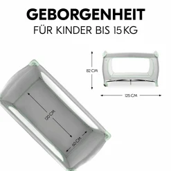 Reisebett Sleep N Play Go Plus (mit Rollen und seitlichem Einstieg) - Dusty Mint