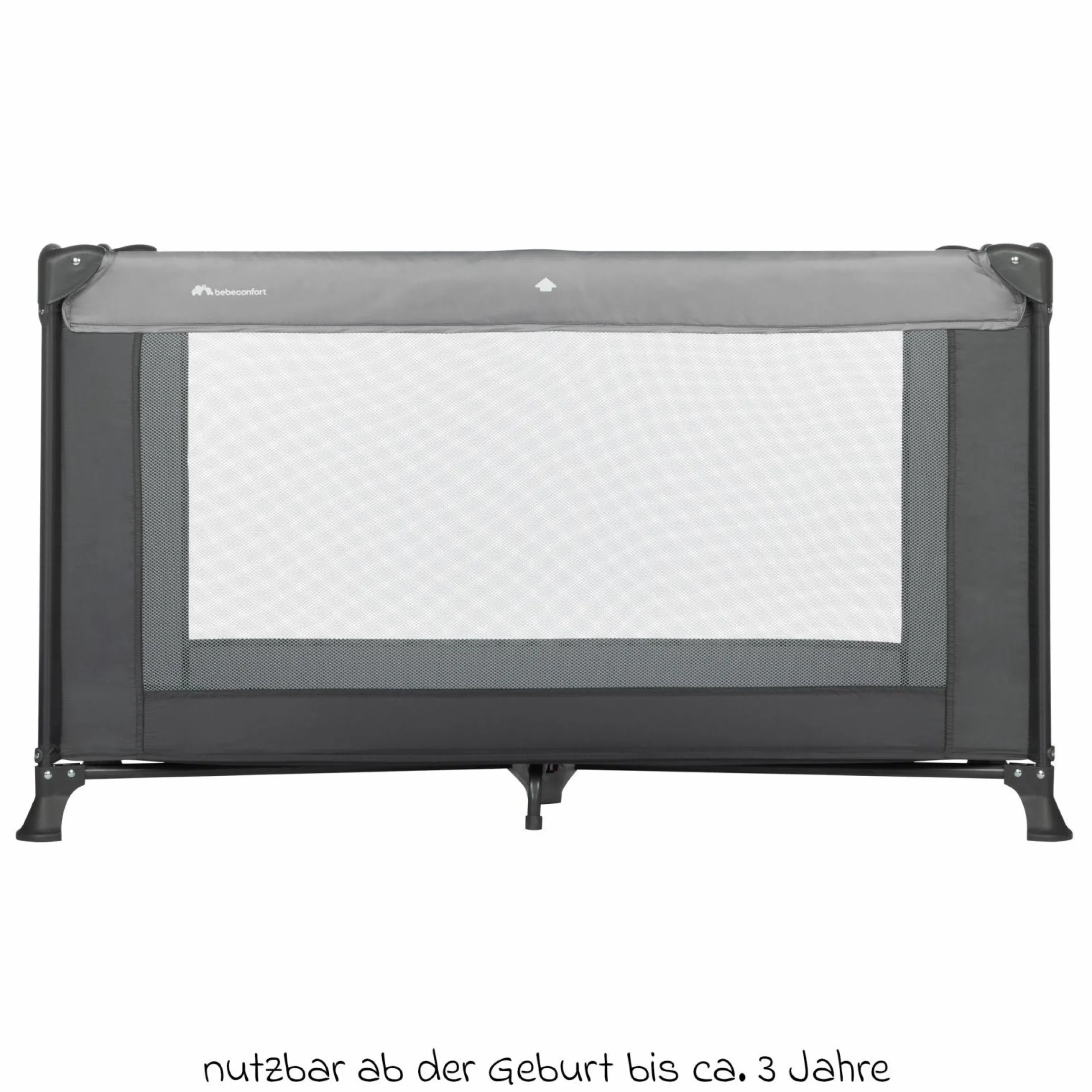Reisebett Soft Dreams ab Geburt bis 15 kg mit Matratze inkl. Transporttasche - Tinted Graphite