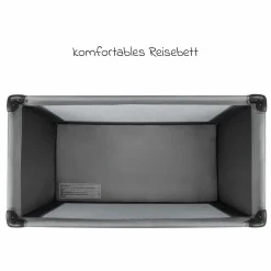 Reisebett Soft Dreams ab Geburt bis 15 kg mit Matratze inkl. Transporttasche - Tinted Graphite