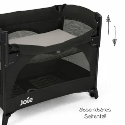 Reisebett und Beistellbett Kubbie Sleep ab Geburt-15 kg inkl. Matratze, Transporttasche & Gurtsystem - Shale - Kollektion 2025