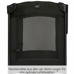 Reisebett und Beistellbett Kubbie Sleep ab Geburt-15 kg inkl. Matratze, Transporttasche & Gurtsystem - Shale - Kollektion 2025