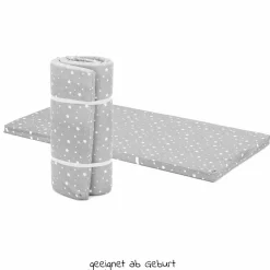 Reisebett-Rollmatratze 120 x 60 cm - Sterne Grau