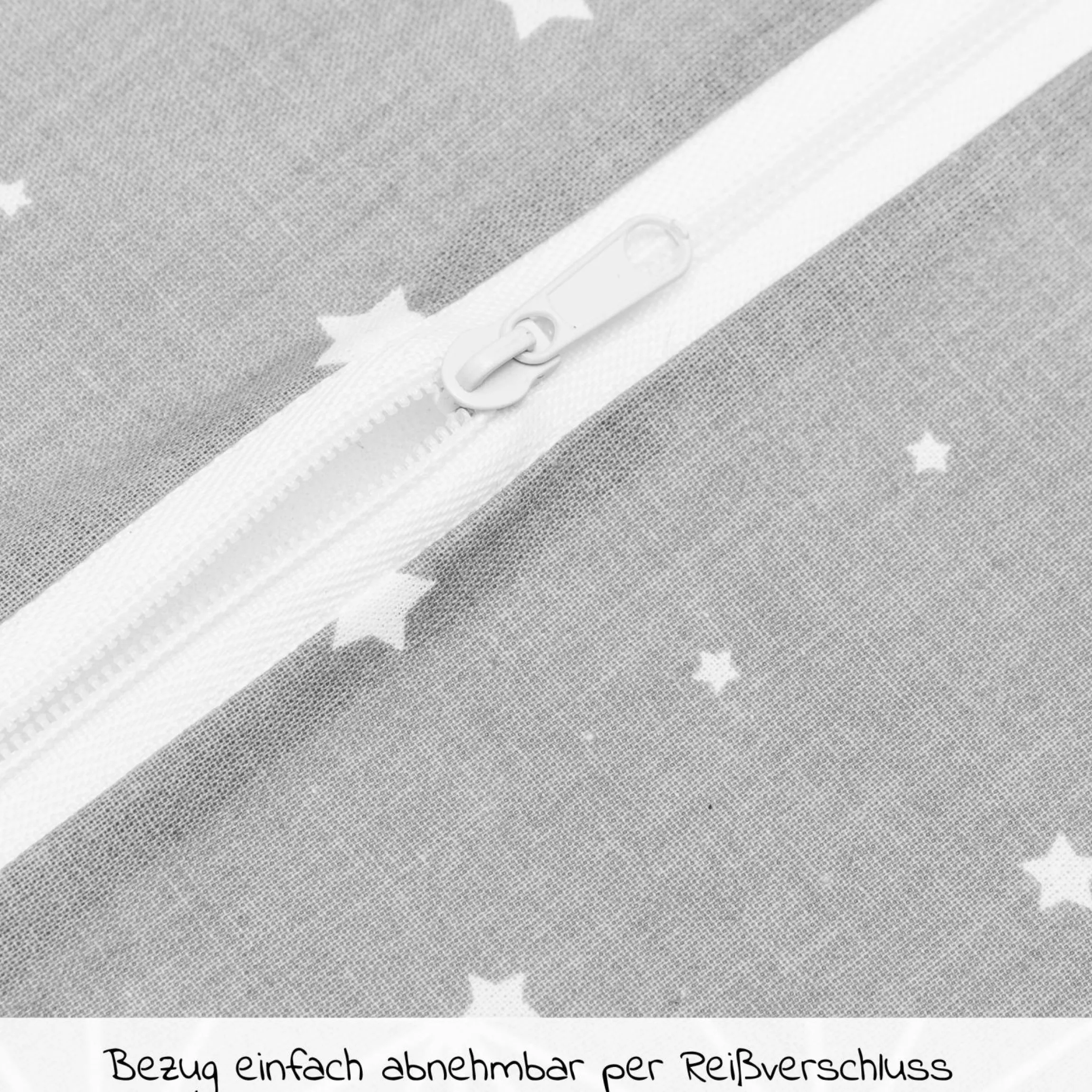 Reisebett-Rollmatratze 120 x 60 cm - Sterne Grau
