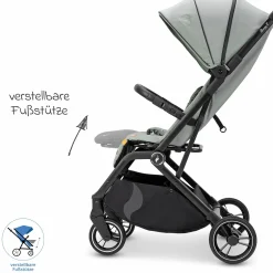Reisebuggy & Sportwagen Boogy 2 bis 22 kg belastbar nur 7,5 kg mit Liegeposition & Regenschutz - Holiday