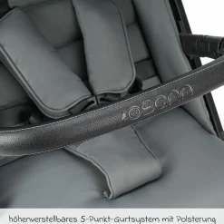 Reisebuggy & Sportwagen Boogy 2 bis 22 kg belastbar nur 7,5 kg mit Liegeposition & Regenschutz - Stone