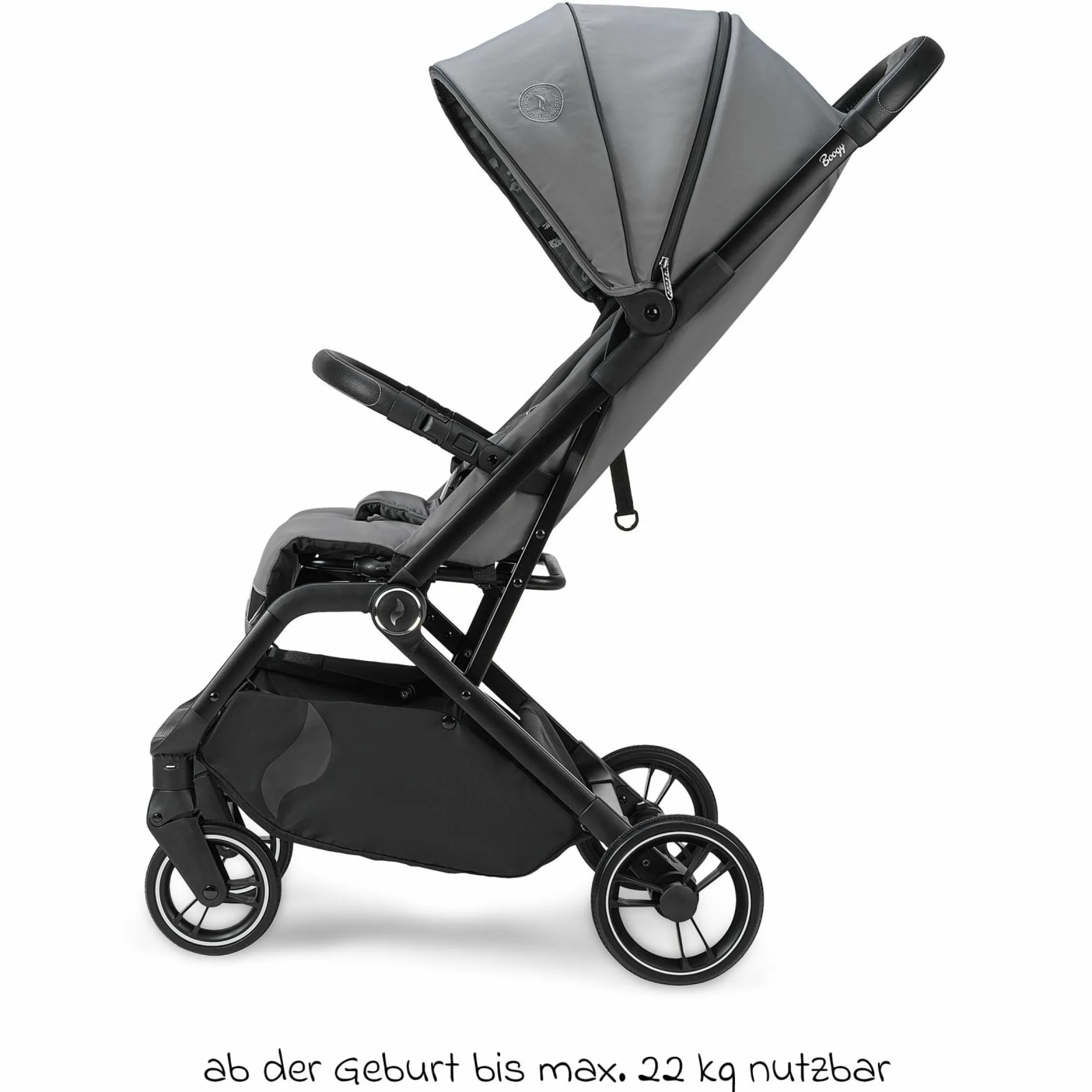 Reisebuggy & Sportwagen Boogy 2 bis 22 kg belastbar nur 7,5 kg mit Liegeposition & Regenschutz - Monster