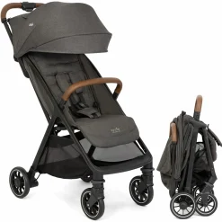 Reisebuggy & Sportwagen Pact Pro bis 22 kg belastbar mit Liegeposition nur 6,3 kg leicht inkl. Transporttasche, Adapter & Regenschutz - Cycle - Shell Grey